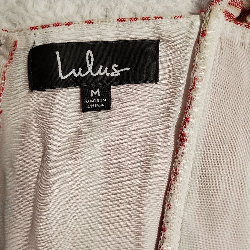 Lulus Emilia Rae Striped Ruffle Culotte Jumpsuit Size M - Picture 2 of 15